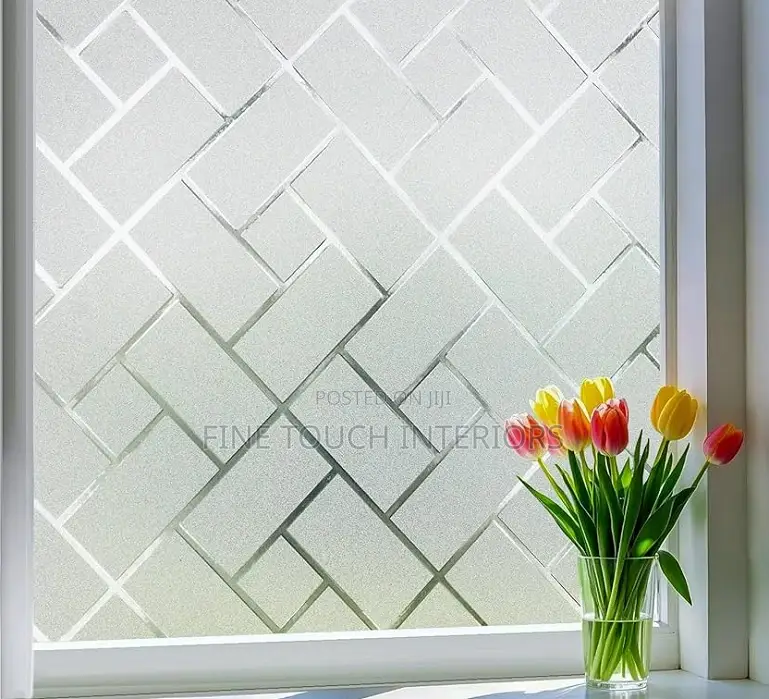 Frosted Privacy Film for Windows & Glass Doors – Easy to Apply