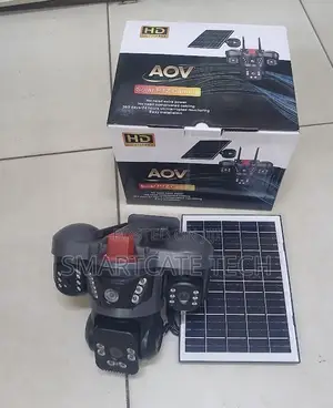 AOV Triple Lens 4G V380 CCTV Camera – Solar Outdoor Surveillance