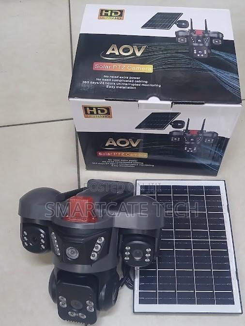 AOV Triple Lens V380 Solar 4G Camera – Outdoor CCTV Security