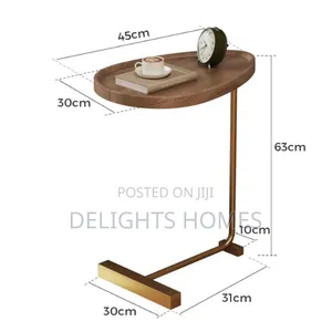 Oval Shaped Side Table