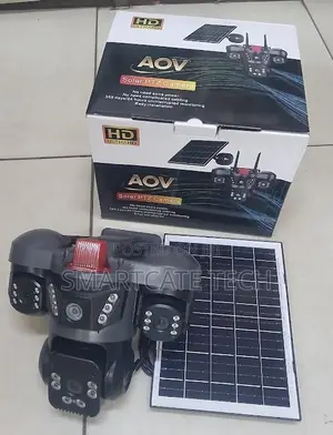 AOV V380 Triple Camera 4G Solar CCTV – Wireless Security Camera