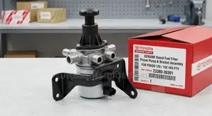 Genuine Diesel Fuel Filter Primer Pump & Bracket Assembly Prado