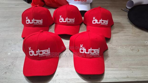 Red Customised Cap,cap,caps - thumbnail 3