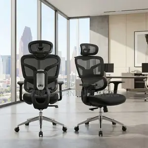 Office Chairs; Breathable Fabric Executive High Backrest Chairs