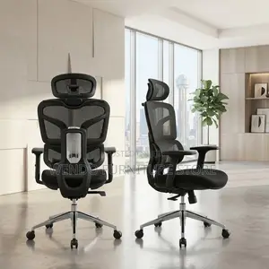 Office Chairs; Breathable Fabric Executive High Backrest Chairs
