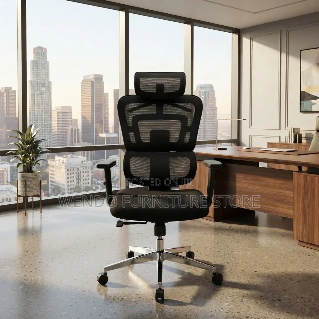 Office Chairs; Breathable Fabric Executive High Backrest Chairs