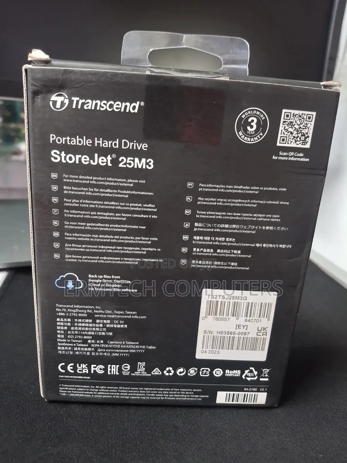 2TB External Trancend HDD