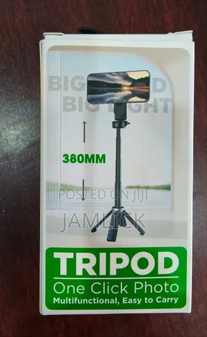 380mm Foldable Extending Rotating Magnetic Ring Phone Tripod Stand- Pm