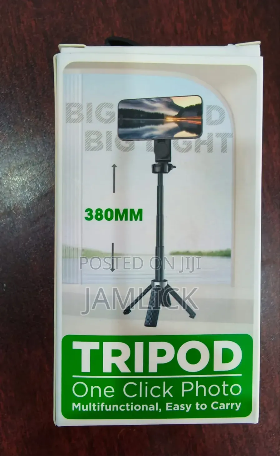 380mm Foldable Extending Rotating Magnetic Ring Phone Tripod Stand- Pm