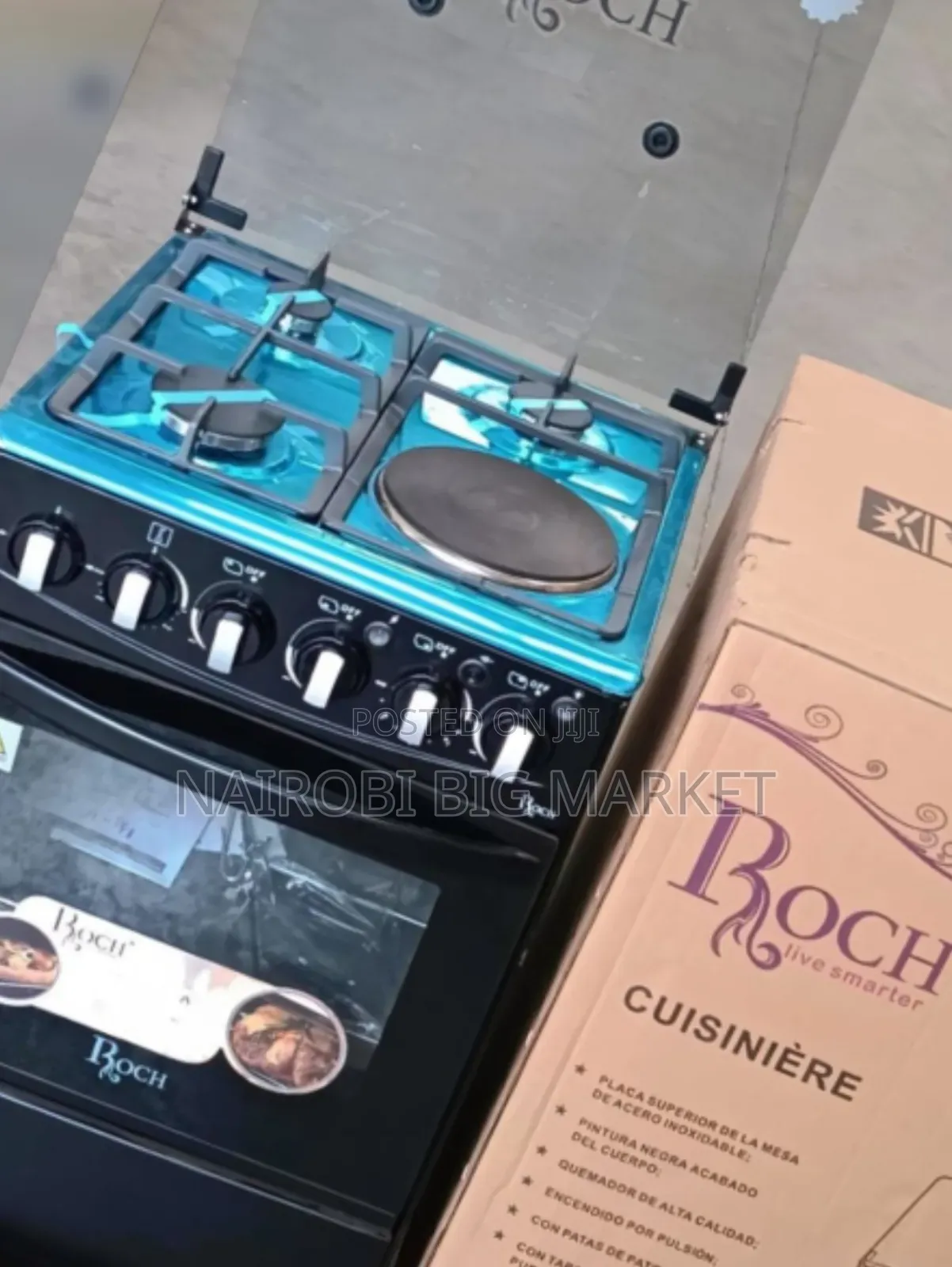 Roch Black 50*55 Standing 3+1 Cooker