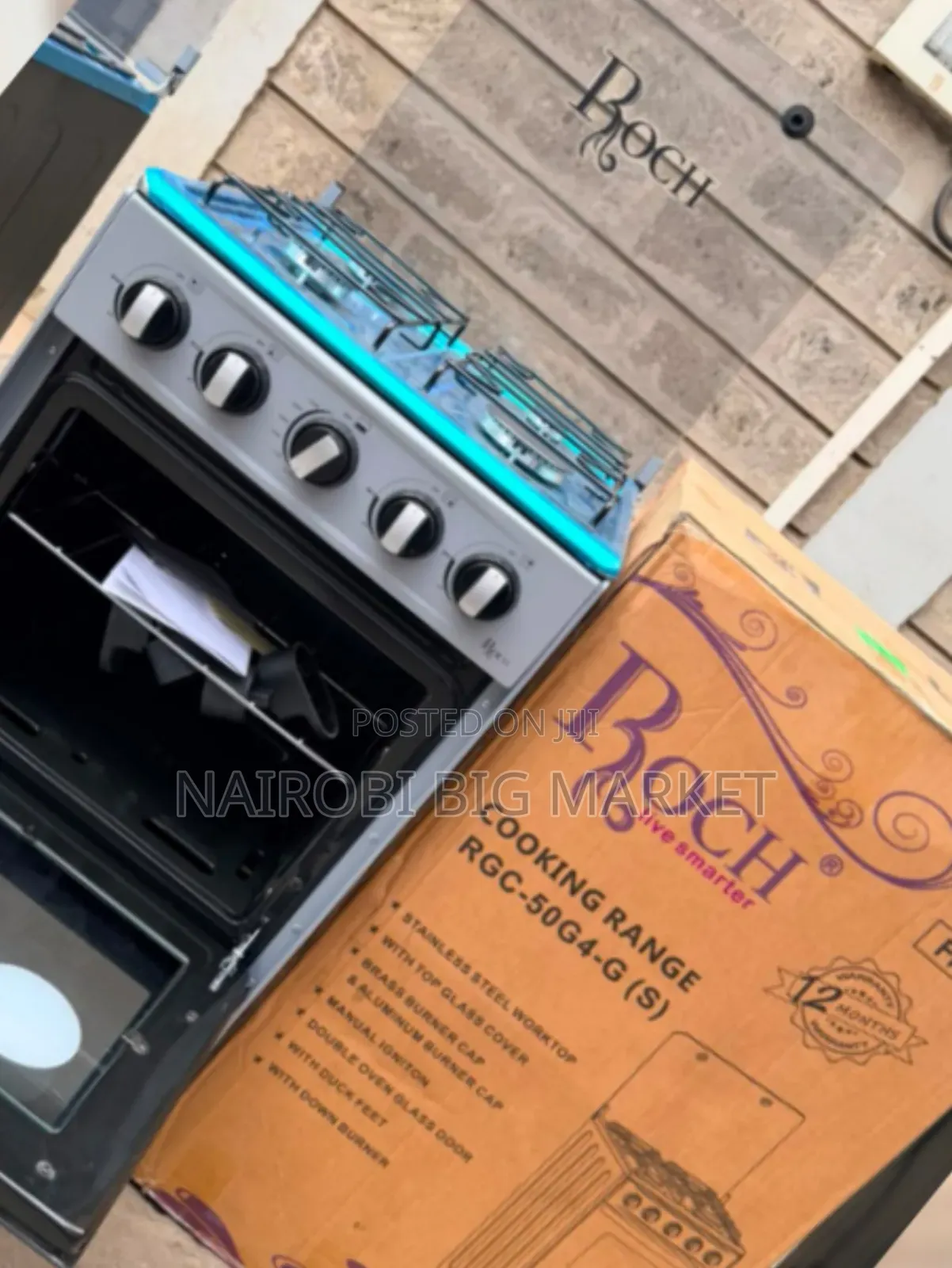 Roch Full Gas 50*55 Standing Cooker