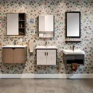 Hidden Storage Wall Mounted Bathroom Vanity Cabinet With Mirror