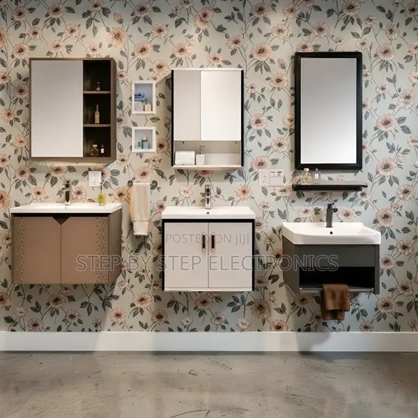 Hidden Storage Wall Mounted Bathroom Vanity Cabinet With Mirror