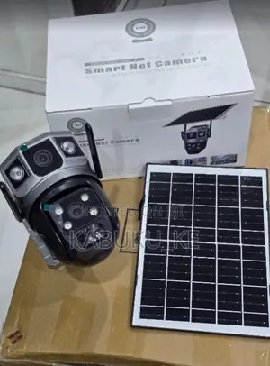 New V380 Solar CCTV 4G SIM Card Dual Lens PTZ Camera