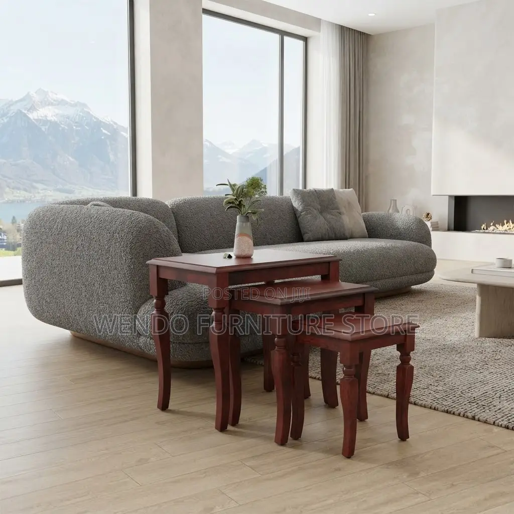 Coffee Table; Mahogany Home Office Three Set Coffee Tables