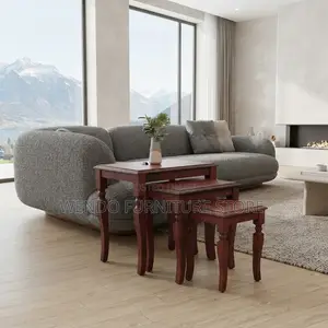 Coffee Table; Mahogany Home Office Three Set Coffee Tables