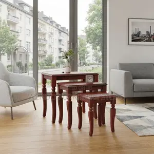 Coffee Table; Mahogany Home Office Three Set Coffee Tables
