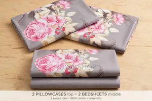 4pc Bedsheet  and 2pc Pillow Case