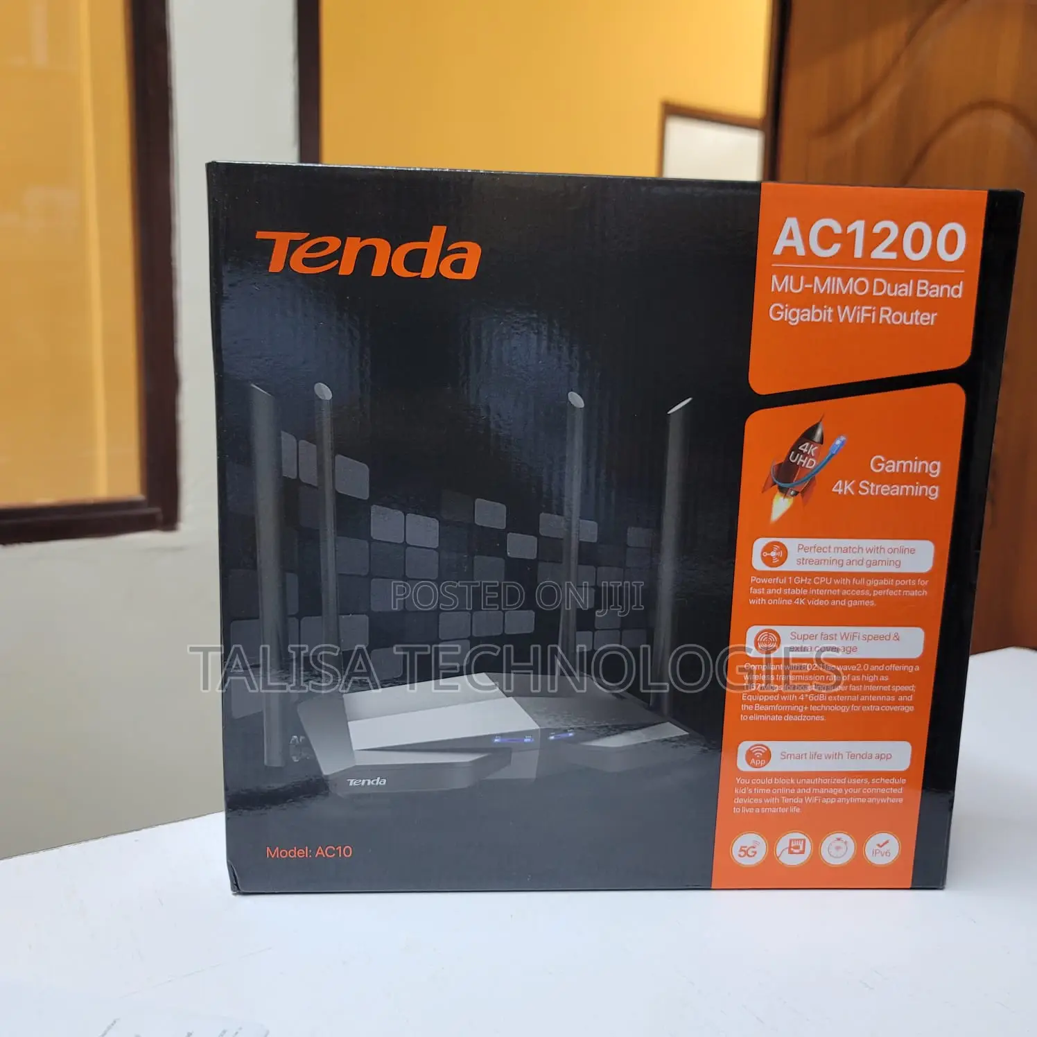 Tenda AC10 AC1200 Wireless Smart Dual-Band Gigabit WiFi Router