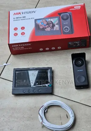 4 Wired Video Intercom System, 7 Inches Video Doorbell