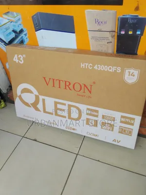 Brand New Vitron 43" Frameless Smart QLED Android TV HTC4300QFS