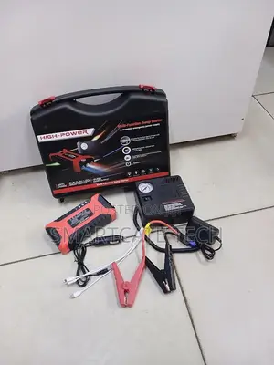 Emergency 12V Car Jump Starter & Portable Air Compressor