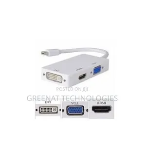 Mini DisplayPort DP to HDMI DVI VGA Adapter for Apple MacBook