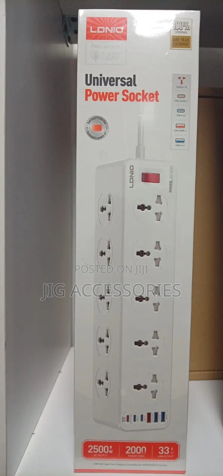 LDNIO 10 Port AC Outlets Extension (SC10610)