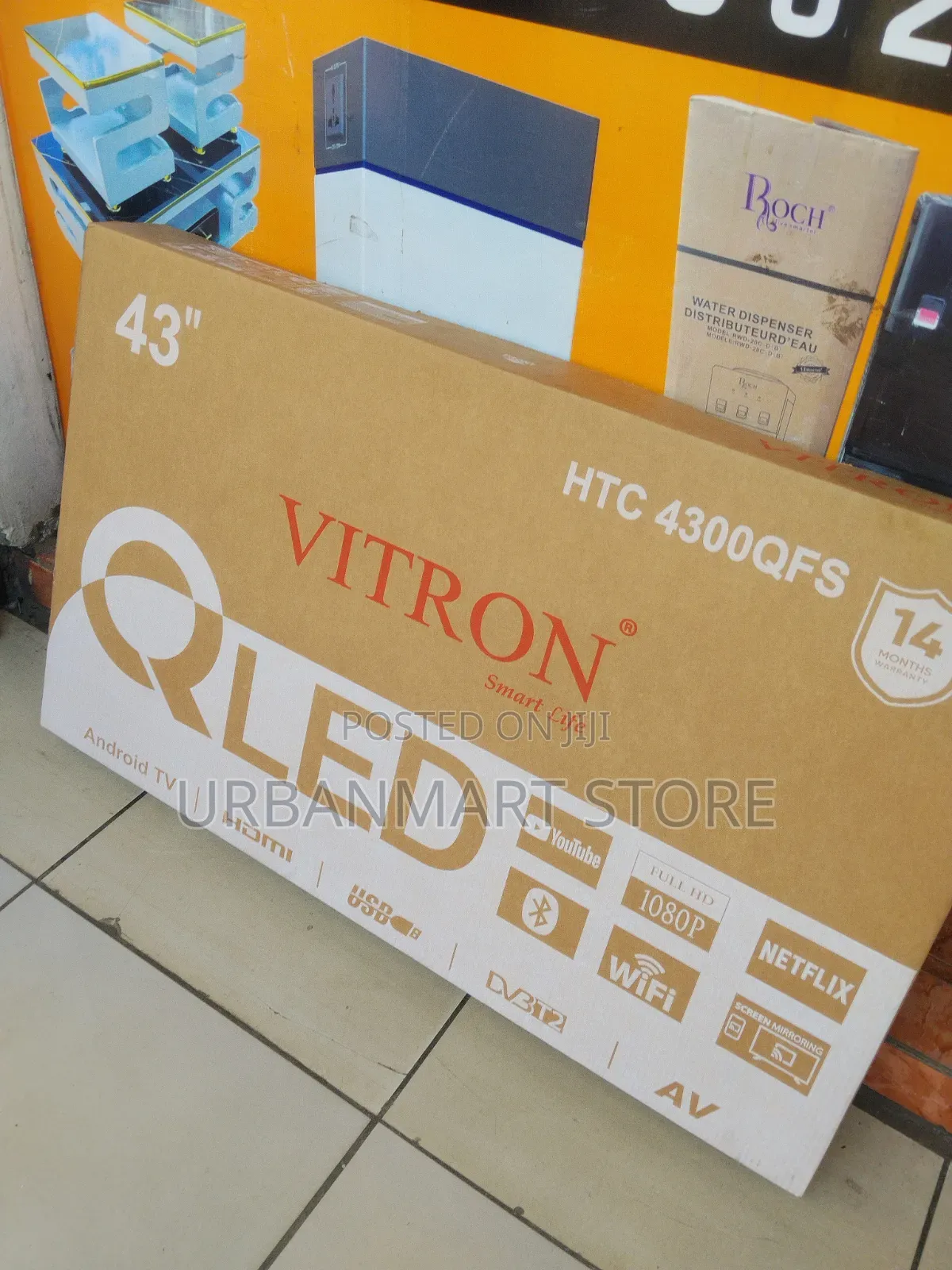 Brand New Vitron 43" Full HD Frameless QLED Smart Android TV