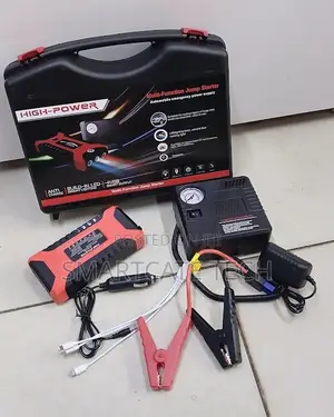 99800mAh Car Battery Booster With Air Compressor & Power Bank