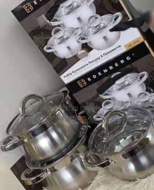6pcs  Edenburg Stainless Steel Cookware