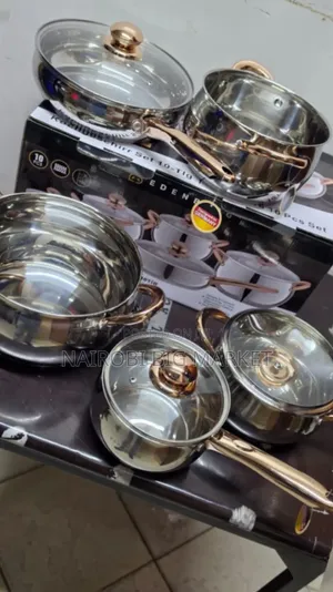 10pcs Edenburg Stainless Steel Gold Cookware Set