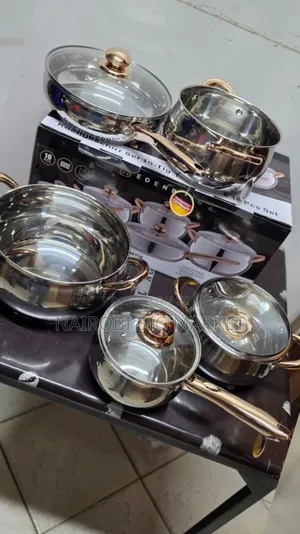 10pcs Edenburg Stainless Steel Gold Cookware Set