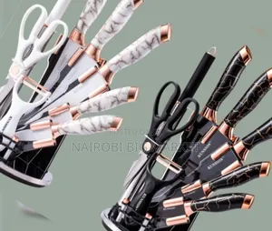 Marble Kitchen Knife Set Stainless Steel Knife