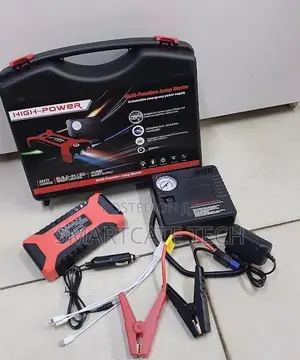 Portable Emergency Car Jump Starter 99800mAh + Air Compressor