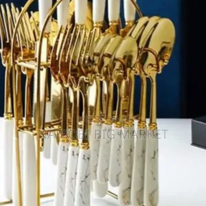 24pcs Marble Cutlery Set