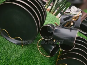 High Quality Black 18pcs Dinner Set