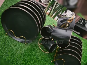 High Quality Black 18pcs Dinner Set
