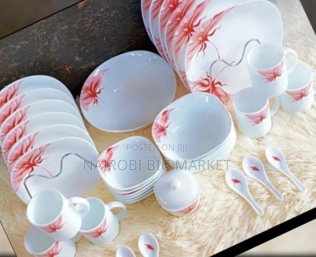 39pcs Square Opal Glass Dinner Set - main view