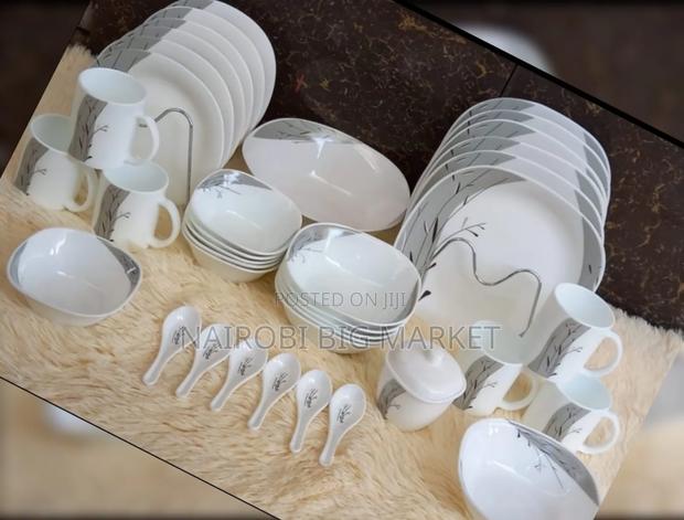 39pcs Square Opal Glass Dinner Set - thumbnail 2