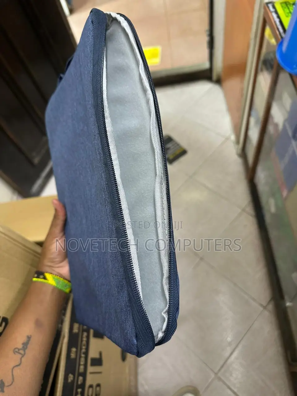 Denim Sleeve Bag 14inch