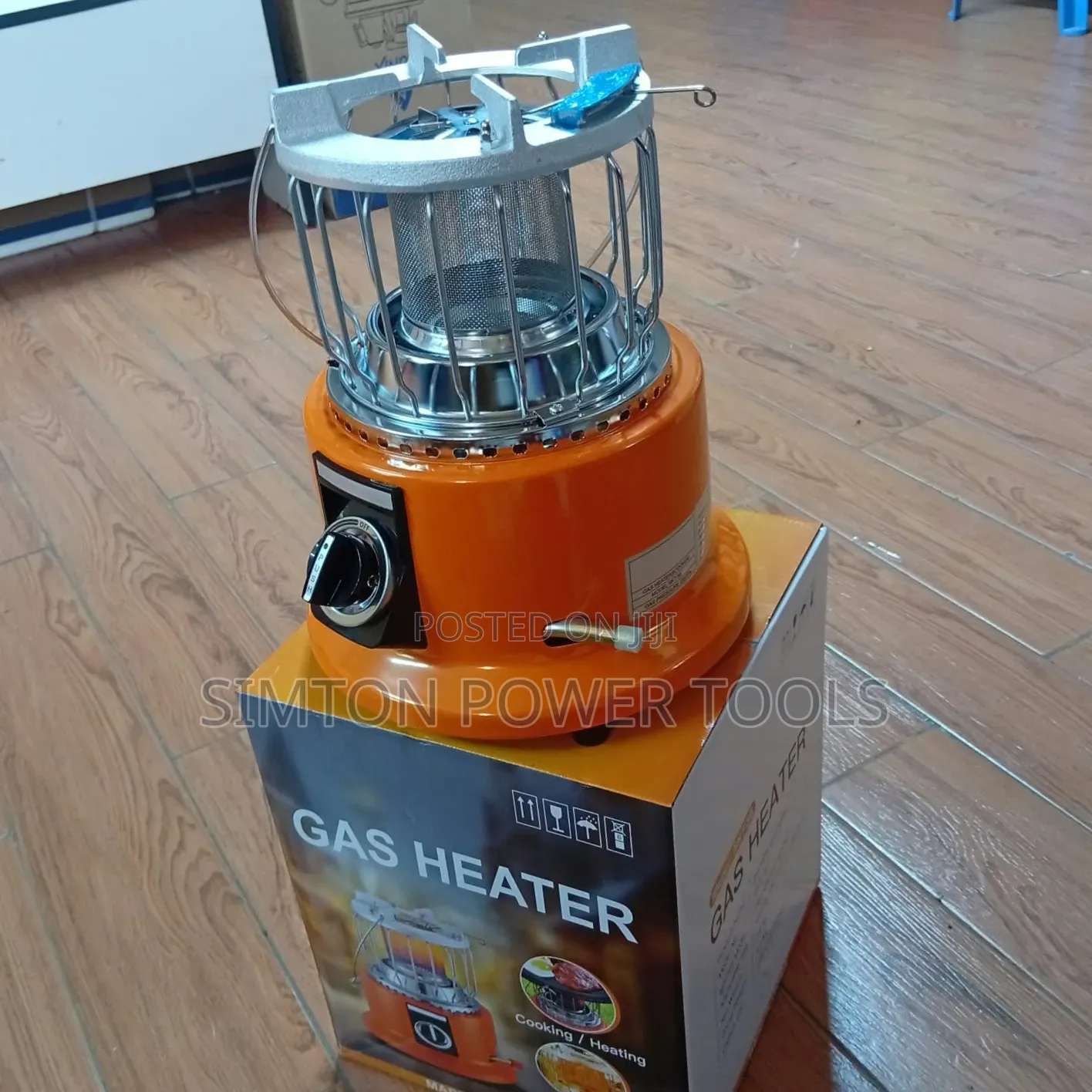 Ampia 2-in-1 Portable LPG Gas Heater and Cooking Stove.