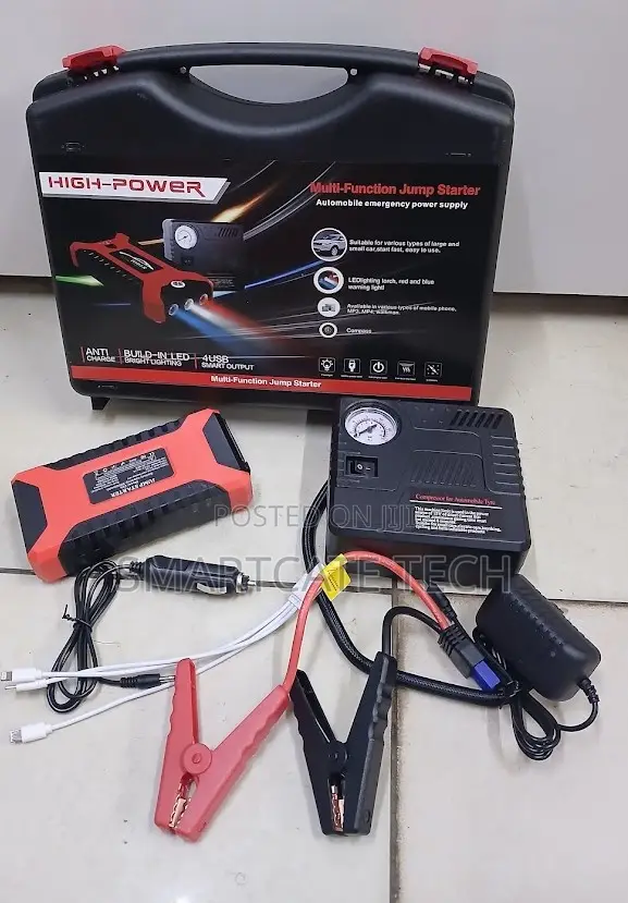 Powerful 12V Car Jump Starter With Fast Tyre Inflation