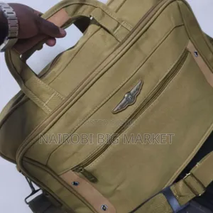 Multi Pocket Briefcase Canvas Travel Duffle Bag