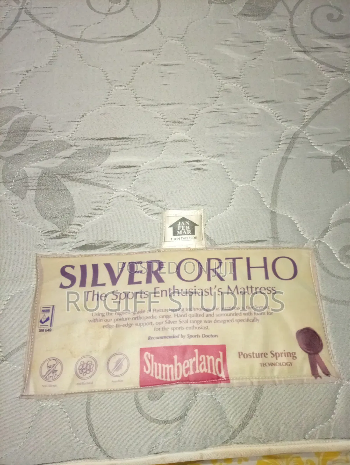 Slumberland Orthopedic 5by6 Mattress With Bed