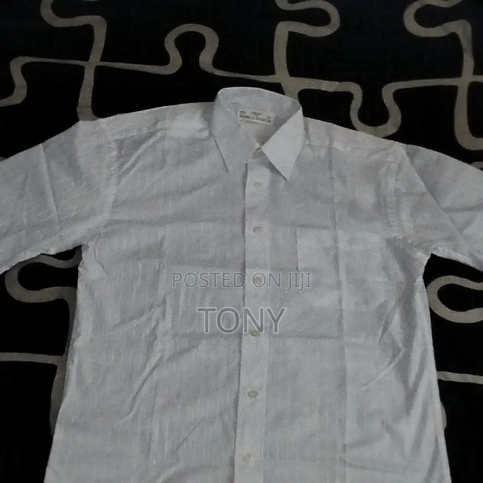 White St Michael's Marks and Spencer Short Sleeved Shirt