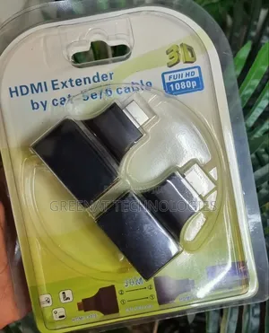 HDMI Extender by Cat 5e/6 Cable HDMI to RJ45 to HDMI Coupler 1080p
