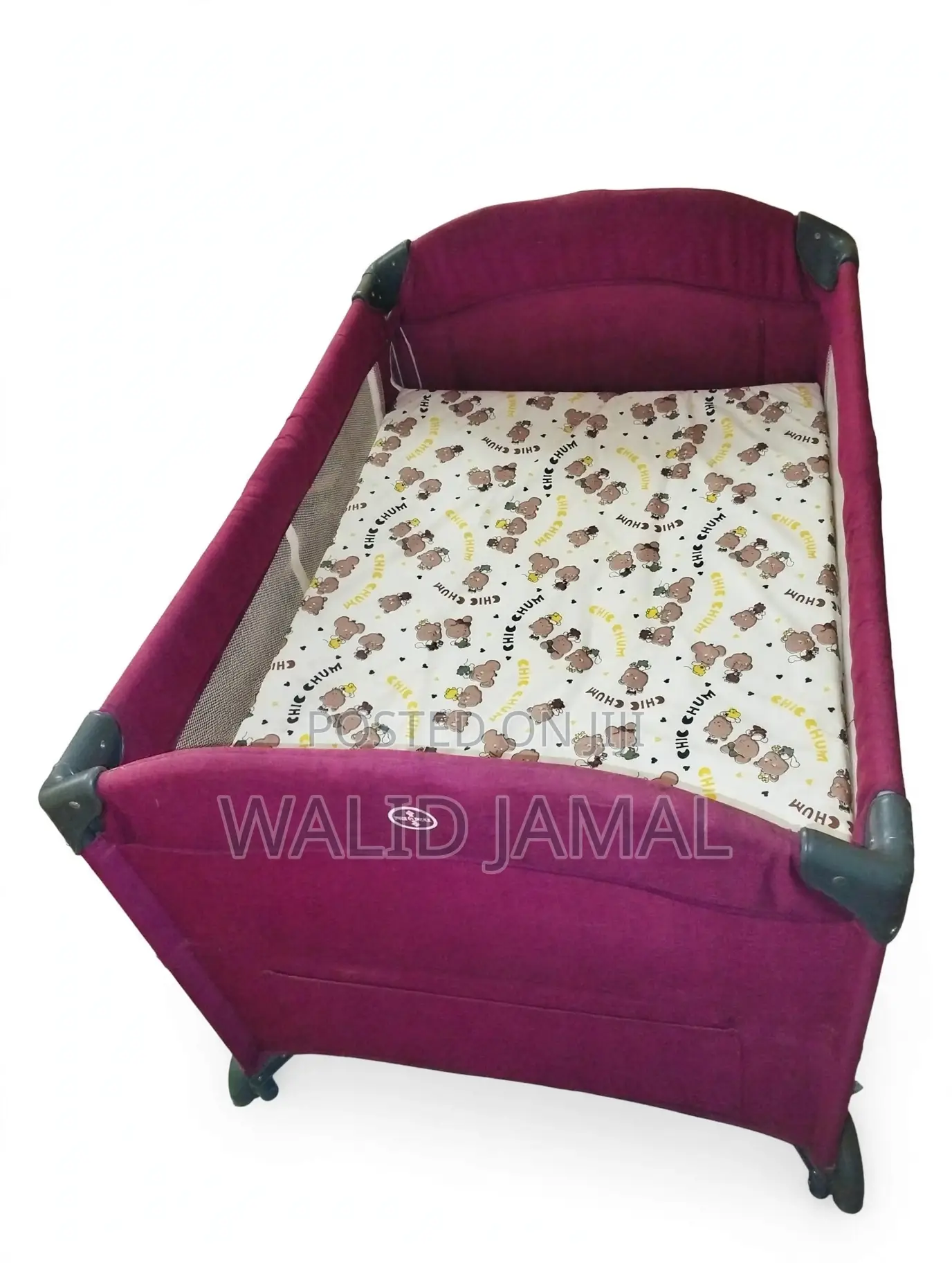 COOL BABY Playpen Baby Cot Purple With Mattress - Ziwani Mombasa