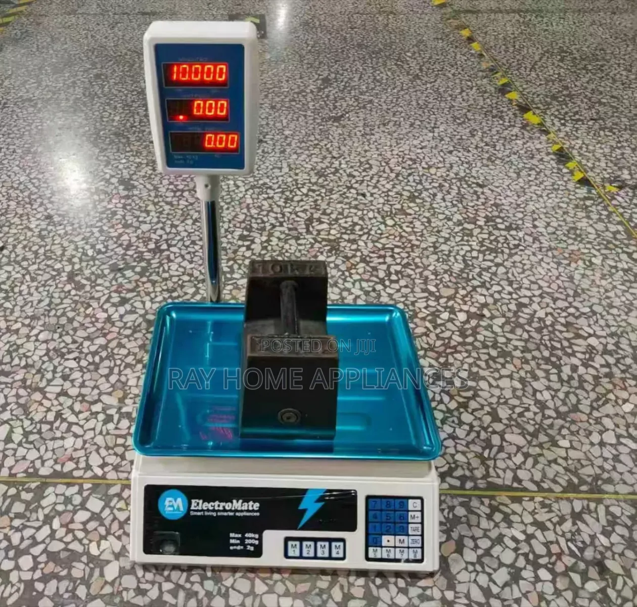 Electromate Digital Computing Weighting Scale With Arm 40kgs