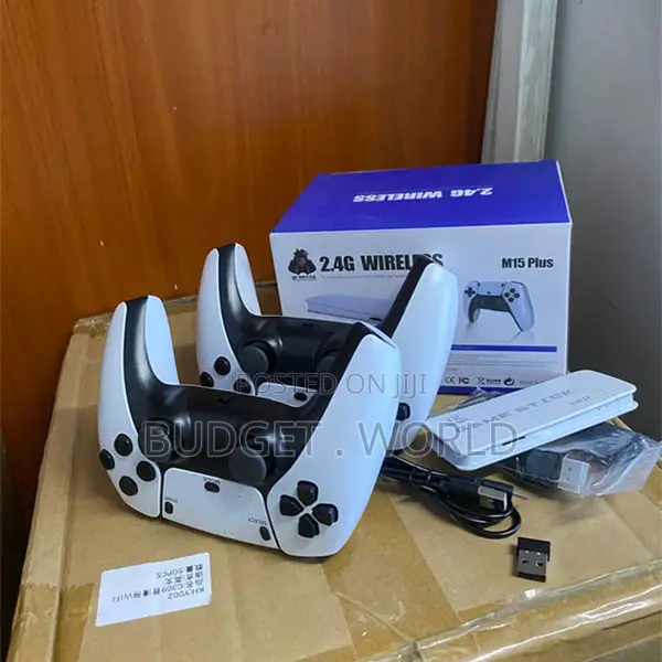 White >Console Gaming>M15 Plus Game Stick 4K, 64 GB 20,000 Plus